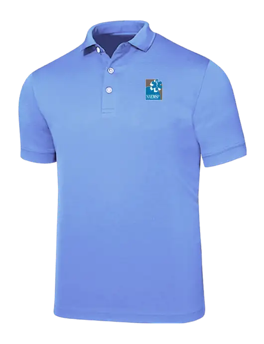 Callaway Ottoman Light Blue Polo w/NAEMSP Logo