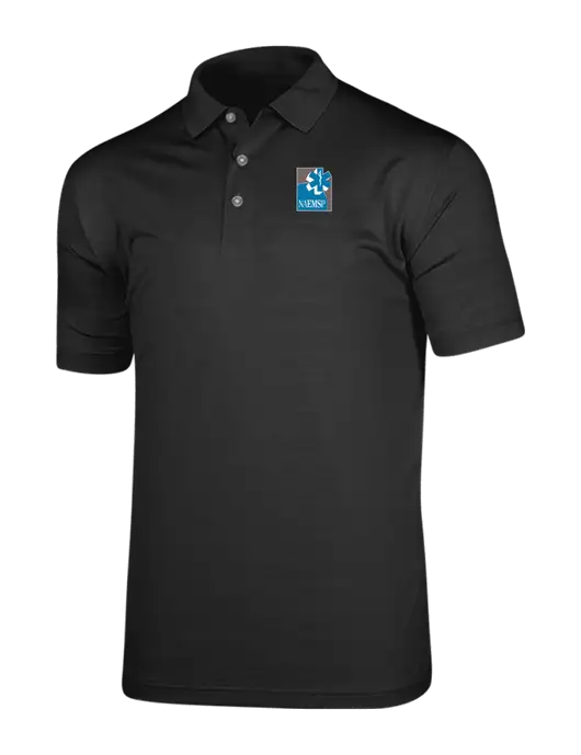 Callaway Vibrant Black Ventilated Polo w/NAEMSP Logo