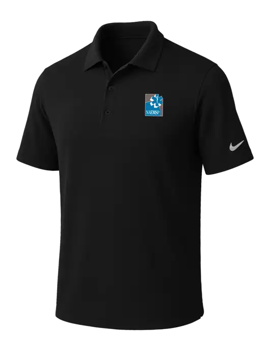 NIKE Black Dri-Fit Micro Pique Polo w/NAEMSP Logo