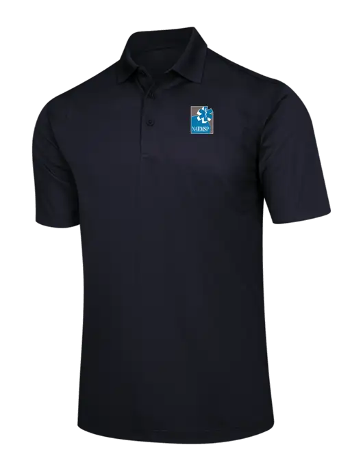 Black Micropique Sport-Wick Polo w/NAEMSP Logo