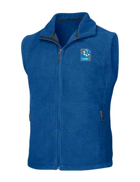 Royal Fleece Vest w/NAEMSP Logo