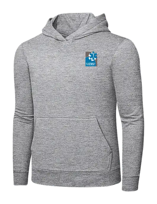 Light Grey Heather 7.8 oz Ring Spun Hooded Sweatshirt w/NAEMSP Logo