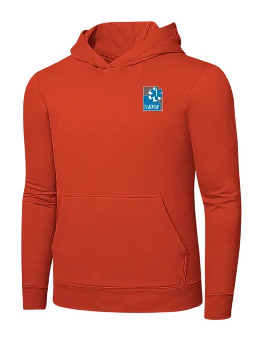 Orange 7.8 oz Ring Spun Hooded Sweatshirt w/NAEMSP Logo