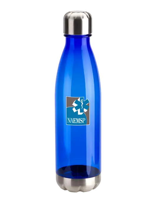 Bayside Tritan Blue 25 oz Bottle with Stainless Base and Cap w/NAEMSP Logo