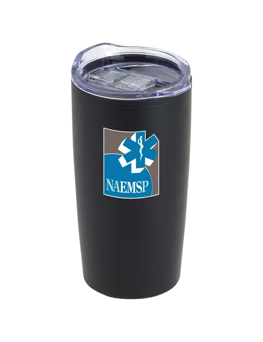 Olympus Black 20 oz Tumbler w/NAEMSP Logo