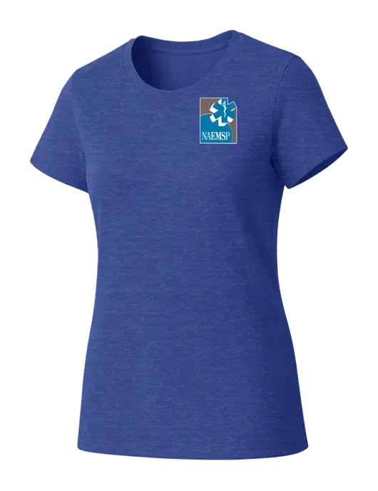 Womens Seriously Soft Royal Frost T-Shirt w/NAEMSP Logo
