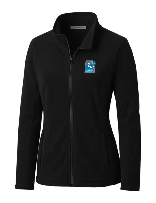 Black Womens Microfleece Jacket w/NAEMSP Logo