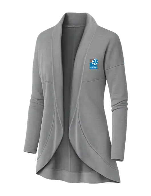 OGIO Light Grey Heather Womens Luuma Cocoon Fleece w/NAEMSP Logo