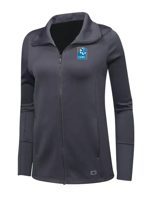 OGIO Dark Grey Womens Endurance Modern Performance Full-Zip w/NAEMSP Logo