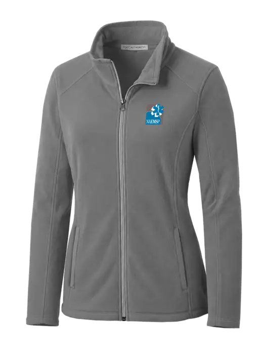 Medium Grey Womens Microfleece Jacket w/NAEMSP Logo