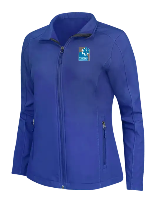 Dark Royal Womens Core Soft Shell Jacket w/NAEMSP Logo