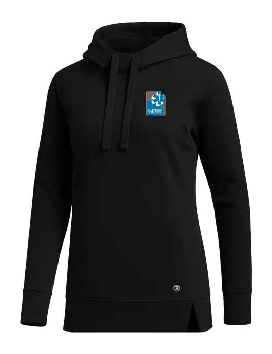 OGIO Black Womens Luuma Pullover Fleece Hoodie w/NAEMSP Logo