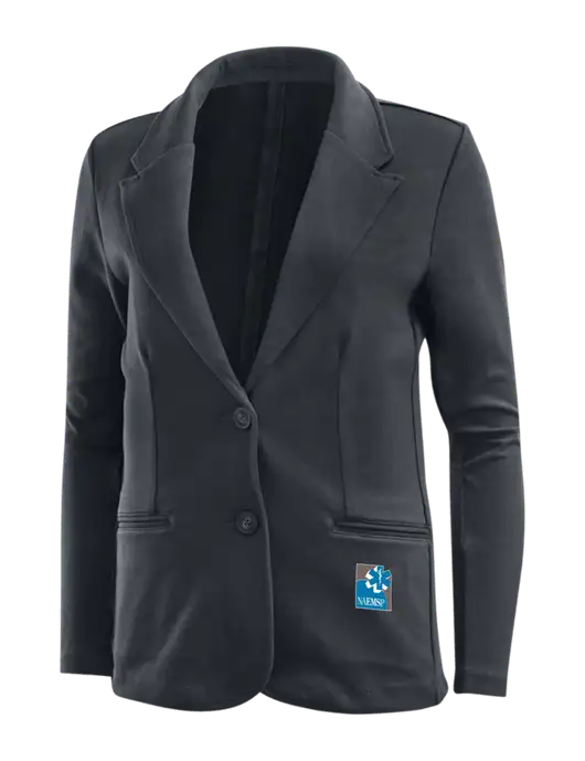 Charcoal Grey Womens Knit Blazer w/NAEMSP Logo